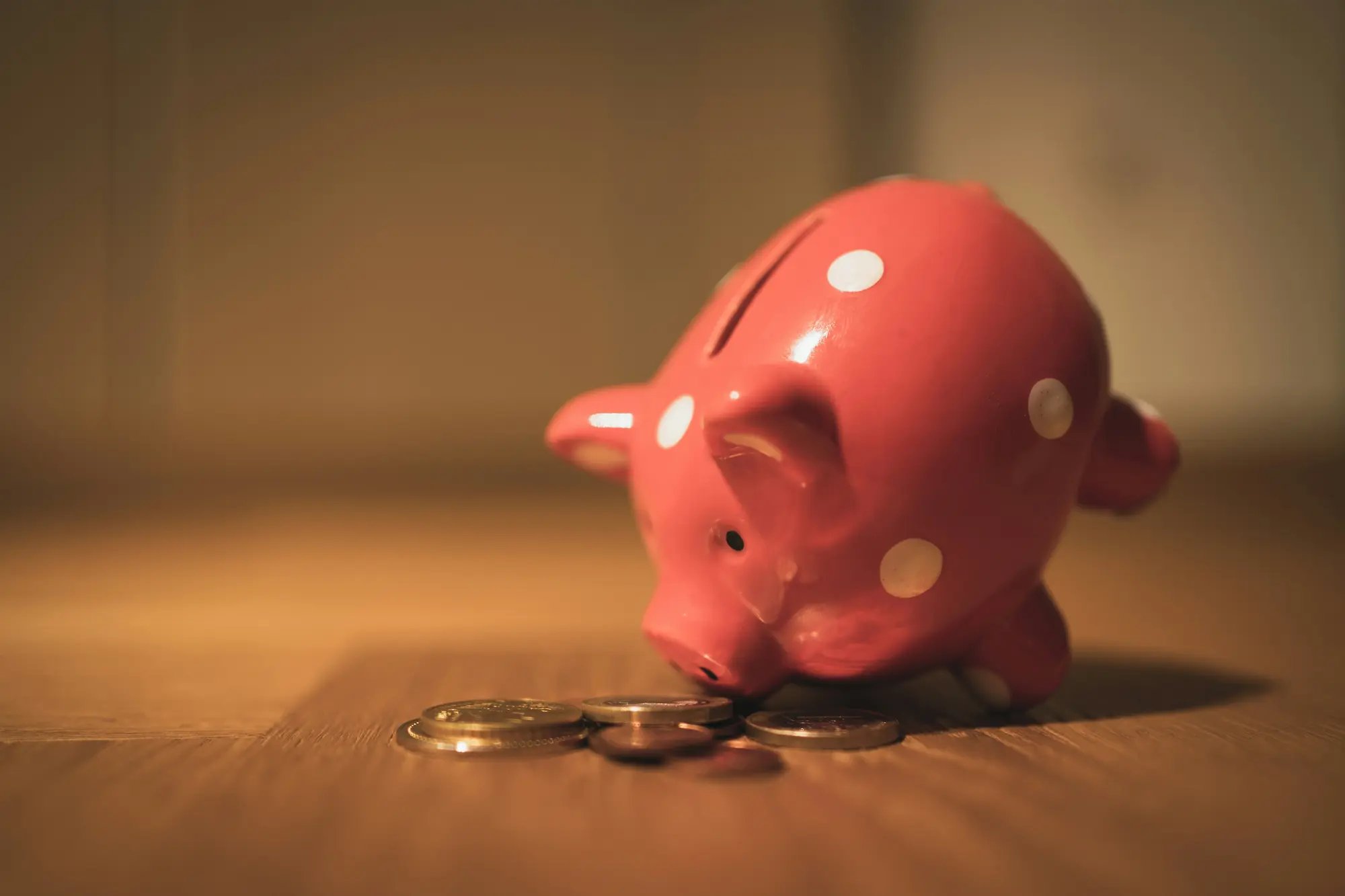 Une tirelire cochon rose